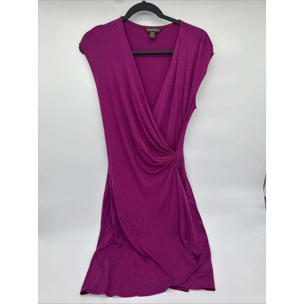 Tommy Bahama Women's Dress Small Soft Stretch Faux Wrap V-neck